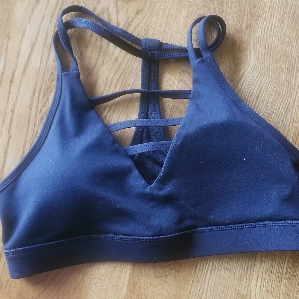 Zyia black grid bra